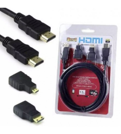 HDMI Cable 1.5M 3 IN 1