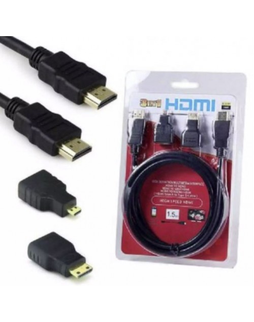 HDMI Cable 1.5M 3 IN 1