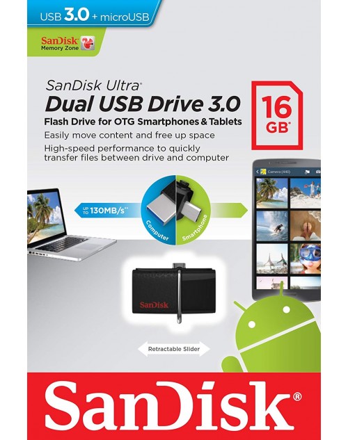 San Disk 16GB USB 3.0 OTG Pen Drive